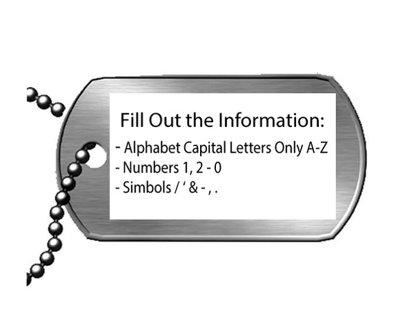 Gi Tag Sticker GI DOG TAGS – General Army Navy Outdoor