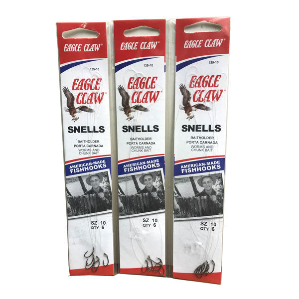 EAGLE CLAW 18 PEICES SNELLS BAITHOLDER