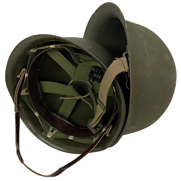 ARMY SURPLUS FRENCH M51 HELMET WITH LINER