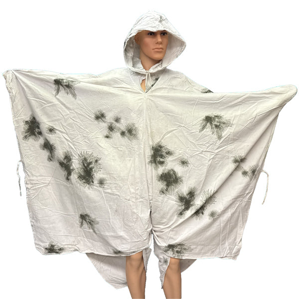 GERMAN ARMY SURPLUS SNOW CAMO PONCHO