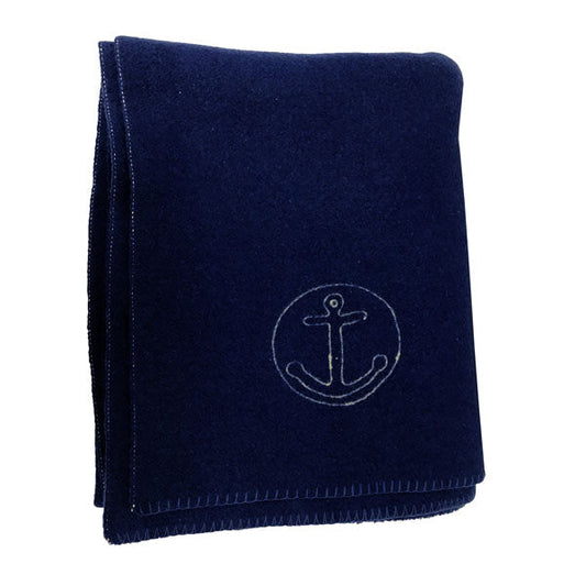 ITALIAN MILITARY SURPLUS 100% WOOL NAVY SUBMARINER BLANKET GRADE 1