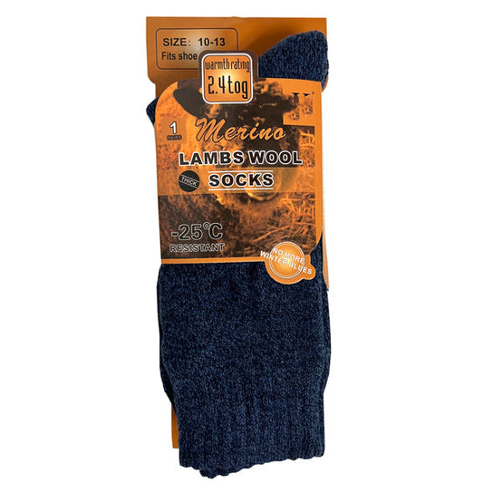 USCC MENS LAMBS WOOL SOCKS