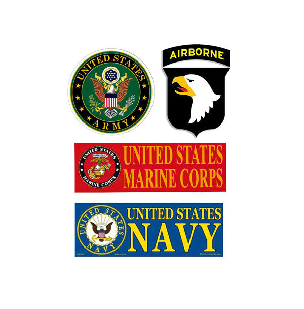 Military Warning Sticker MILITARY STICKERS – General Army Navy Outdoor