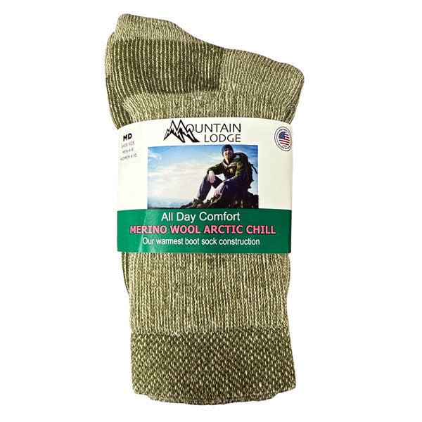MOUNTAIN LODGE® 40% MERINO WOOL OUTDOOR SPORT SOCKS