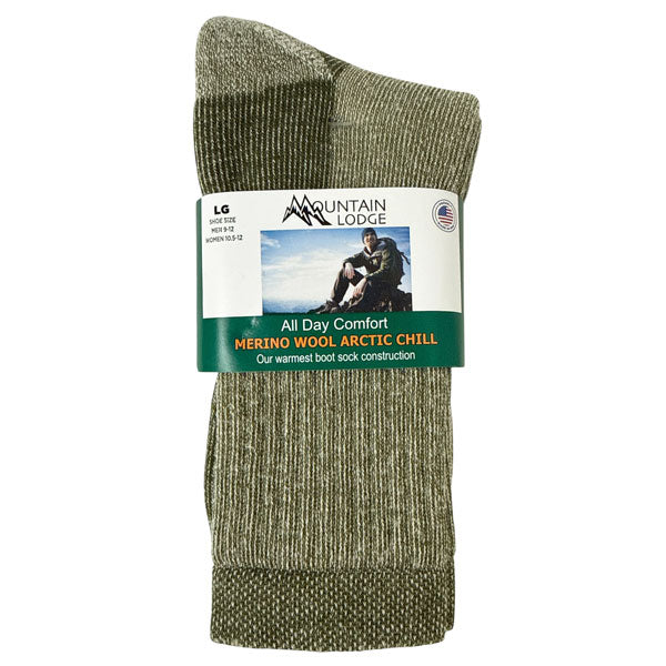 MOUNTAIN LODGE® 40% MERINO WOOL OUTDOOR SPORT SOCKS