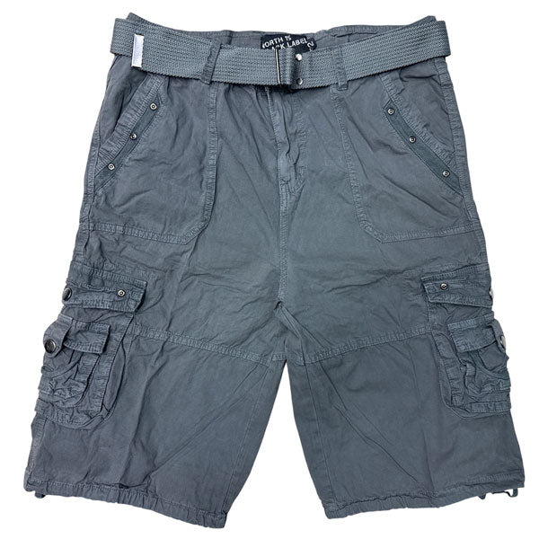 NORTH 15 BLACK LABEL® MENS CARGO SHORTS WITH BELT