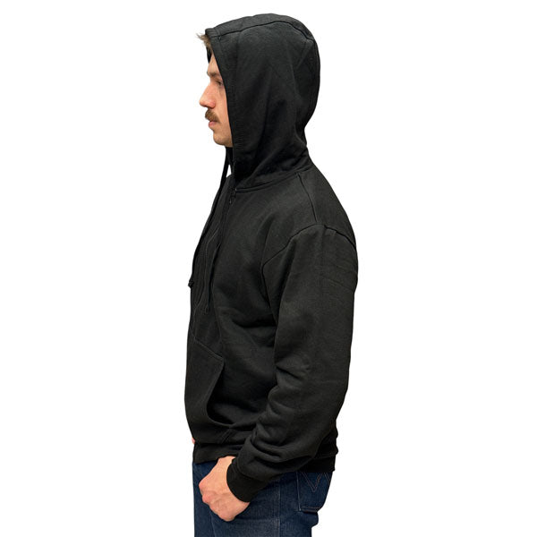 NORTH 15® MENS WAFFLE KNIT THERMAL LINED HOODED SWEATSHIRT