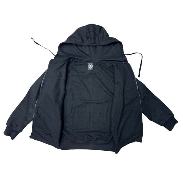 NORTH 15® MENS WAFFLE KNIT THERMAL LINED HOODED SWEATSHIRT