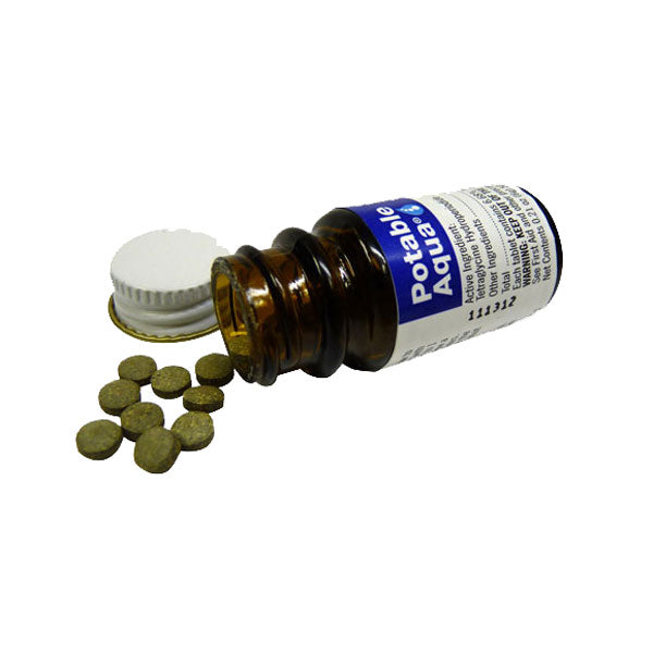 POTABLE AQUA WATER PURIFICATION TABLETS WITH PA PLUS 1 KIT