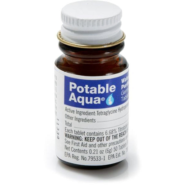 POTABLE AQUA WATER PURIFICATION TABLETS WITH PA PLUS 1 KIT