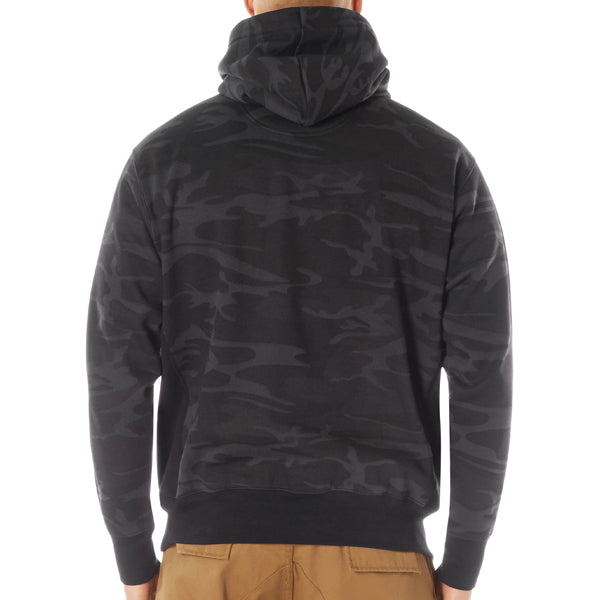 ROTHCO MIDNIGHT BLACK CAMO EVERY DAY PULLOVER HOODIE
