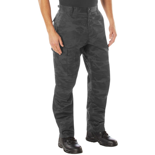 ROTHCO MIDNIGHT BLACK CAMO TACTICAL BDU PANTS