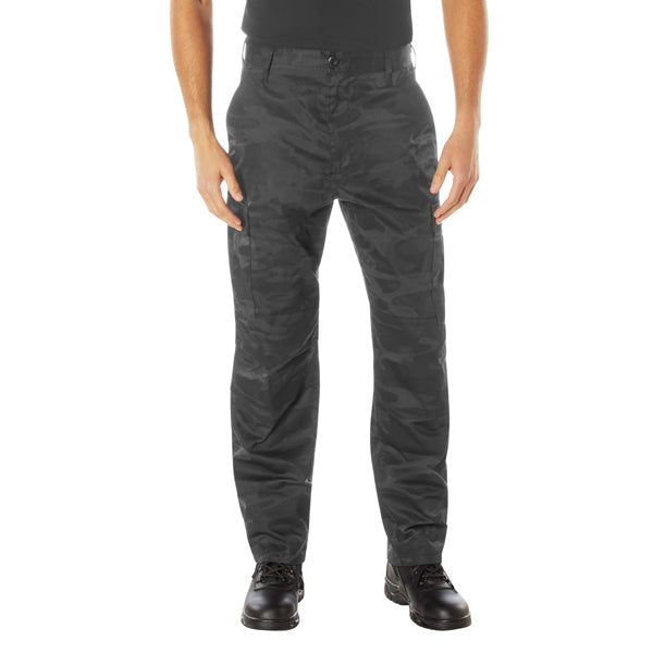 ROTHCO MIDNIGHT BLACK CAMO TACTICAL BDU PANTS