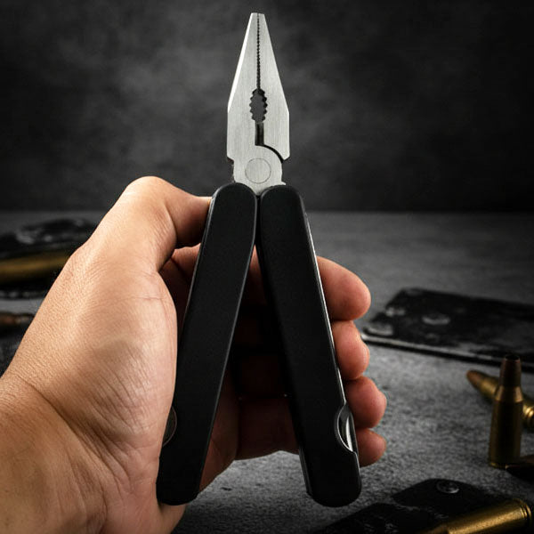 SE® 14-in-1 Pocket Multi-Tool with Pliers, Knife, Wire Cutter & Nylon Pouch