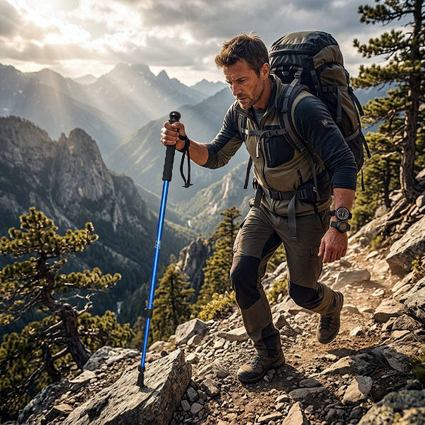 SE® 54'' ALUMINUM COLLAPSIBLE HIKING STICK