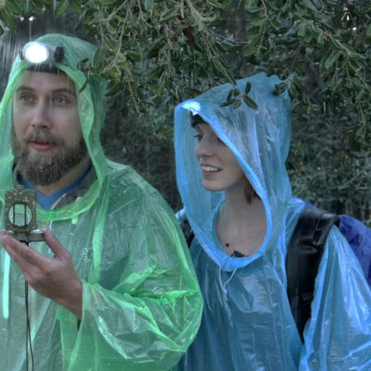 EMERGENCY PONCHO WITH SLEEVES & DRAWSTRING HOOD