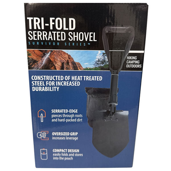 SE® TRI-FOLD SERRATED SHOVEL