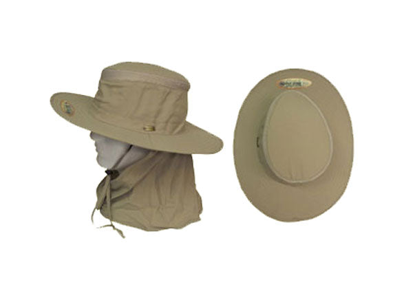STETSON® NO FLY ZONE SAFARI MESH/FLAP KHAKI HAT