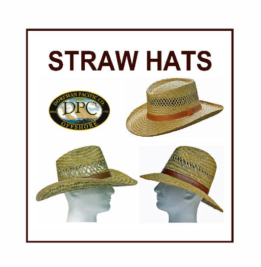 DORFMAN PACIFIC® MENS STRAW HATS