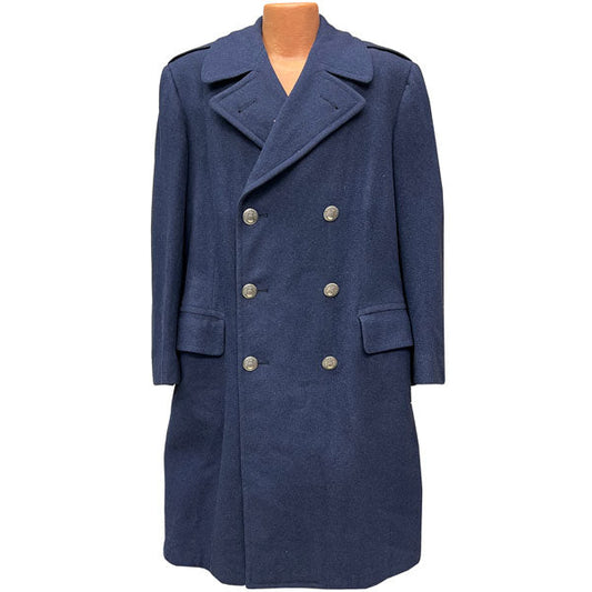 US AIR FORCE HEAVY BLUE WOOL TRENCH COAT