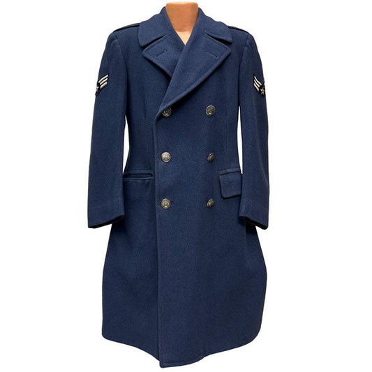 US AIR FORCE BLUE WOOL TRENCH COAT