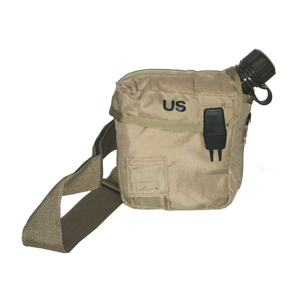 US SURPLUS 2QT COLLAPSIBLE CANTEEN WITH COVER
