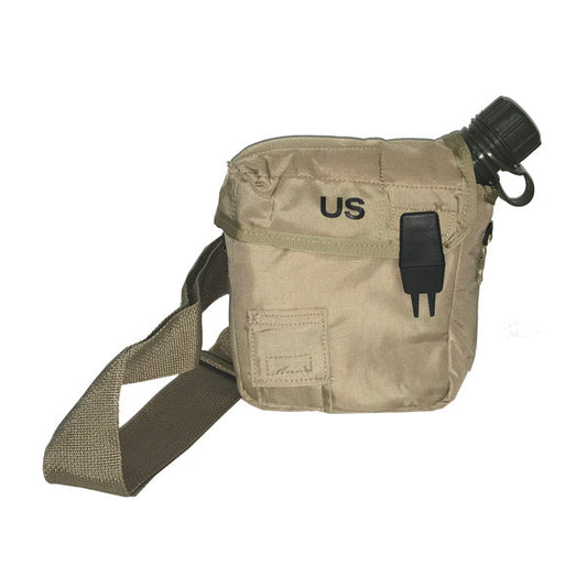 US SURPLUS 2QT COLLAPSIBLE CANTEEN WITH COVER