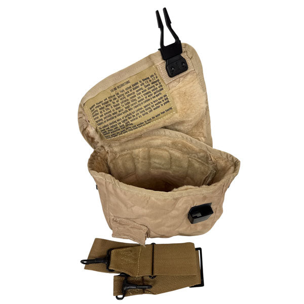 US SURPLUS 2QT COLLAPSIBLE NEW TAN CANTEEN COVER WITH SLING