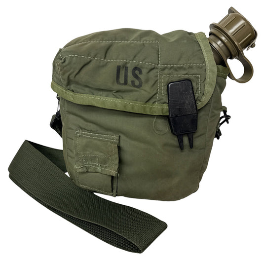 US SURPLUS 2QT OD COLLAPSIBLE CANTEEN WITH COVER
