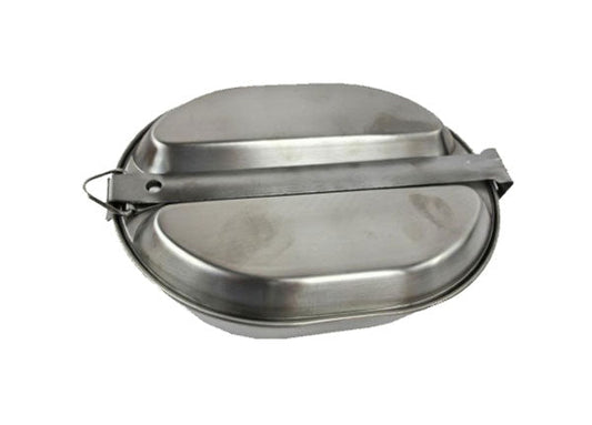 US GI SURPLUS USED STAINLESS STEEL MESS KIT