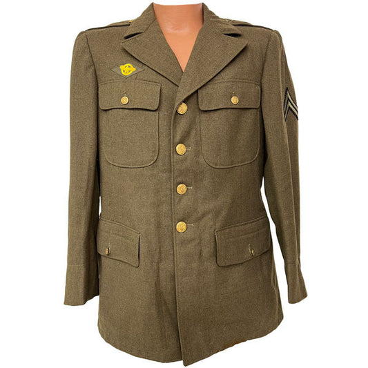 US ARMY WWII OD DRESS WOOL JACKET