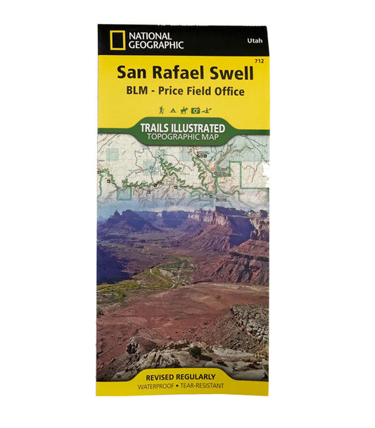 NATIONAL GEOGRAPHIC SAN RAFAEL SWELL UTAH TRAIL MAP #712