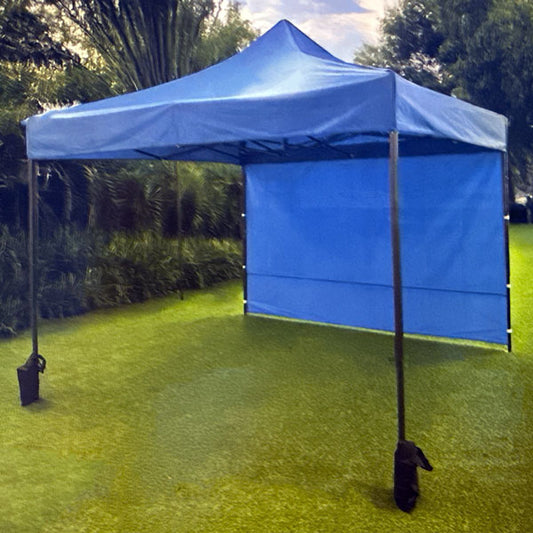 WORLD FAMOUS SPORTS® 10' X 10' BLUE CANOPY WITH SIDE WALL. In-Store Pick Up Only!