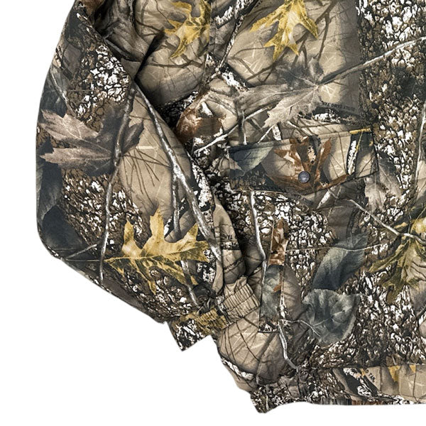 WORLD FAMOUS SPORTS® BURLY CAMO HOODED ZIPPERED JACKET