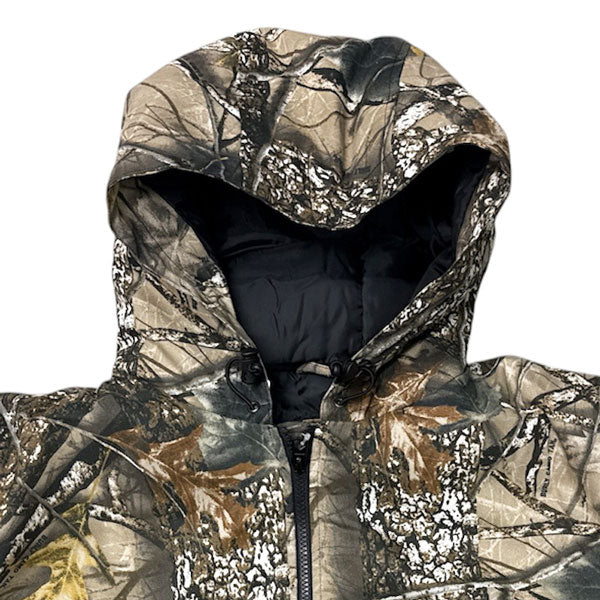 WORLD FAMOUS SPORTS® BURLY CAMO HOODED ZIPPERED JACKET