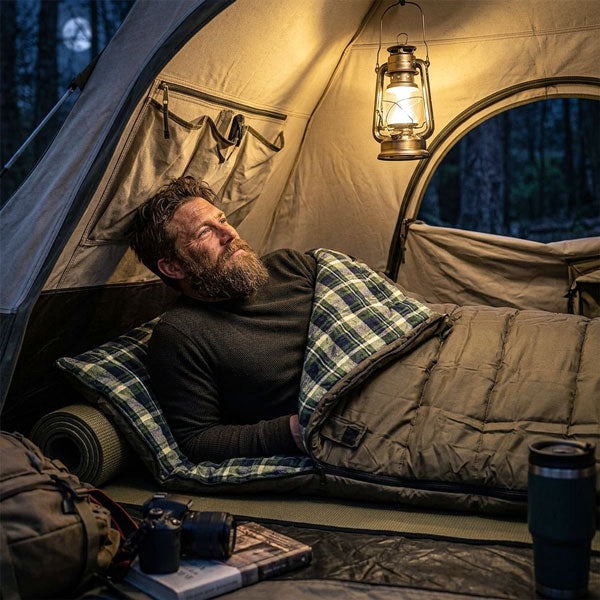 WORLD FAMOUS SPORTS® -10° OAKWOOD OVERSIZED SLEEPING BAG
