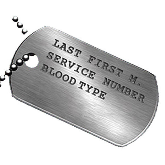 GI DOG TAG MATTE