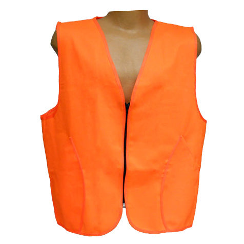 WORLD FAMOUS SPORTS® MENS BLAZE ORANGE LIGHT ZIPPERED VEST